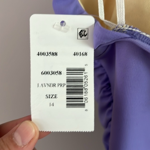 Magicsuit Claudia Purple One Piece Halter Swimsuit - Picture 7 of 7